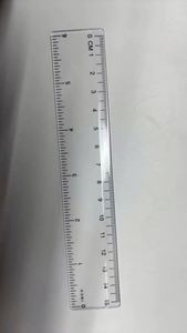 Regla de Plástico Transparente de Doble Escala, Recta, de 15/20/30 cm, para Estudiantes, Venta al Por Mayor, Económica, Personalizable - Product Image 2