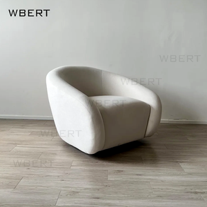 Wbert RH เก้าอี้เท้าแขนไม้เนื้อแข็งเฟอร์นิเจอร์สไตล์อเมริกาเหนือผ้าฐานไม้ที่กำหนดเองเก้าอี้ห้องนั่งเล่น RH เฟอร์นิเจอร์บ้าน - Product Image 6