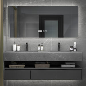 2025 ארון רהיטים מודרני חדש ארון אבן נזרקת וקרמיקה כיור רחצה - Product Image 2