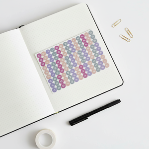 Coloré auto-adhésif PVC <span class=keywords><strong>Alphabet</strong></span> Dot autocollants bricolage cahier Journal cartes de voeux planificateur décoration y compris les lettres - Product Image 3