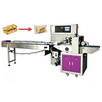 Machine d'emballage automatique compacte à flux horizontal pour sachets oreillers, idéale pour le café, les barres chocolatées, les haricots et les confiseries