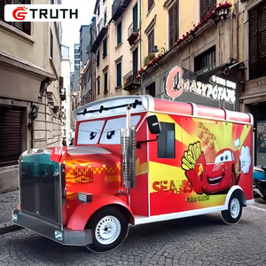 Truth Trending Café al aire libre Barbacoa Freidora profunda Camión de remolque de comida Crepe eléctrico Café Calle <span class=keywords><strong>Pizza</strong></span> Camión de comida Carro de comida móvil - Product Image 1