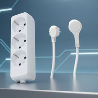 Multiprise murale industrielle durable européenne 3 voies en cuivre 16A 3680W CE pour usage intensif