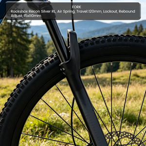 Vélo de montagne à suspension intégrale 29 pouces, cadre en alliage d'aluminium, vélo de trail VTT avec fourche à air, frein à disque hydraulique - Product Image 4