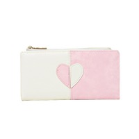 Dompet Panjang Wanita Gaya Korea Terbaru dengan Banyak Slot Kartu dan Penutup Ritsleting, Lapisan Poliester, Merek Dongxin