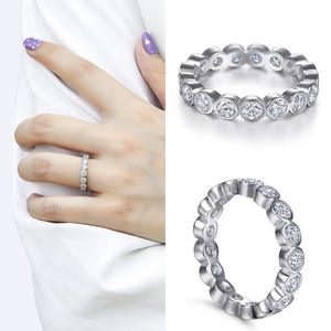 ชุดเครื่องประดับผู้หญิงชุดเครื่องประดับสามชิ้น925แหวนเงินสเตอร์ลิงต่างหูเพทายชุดเครื่องประดับสร้อยคอ - Product Image 5