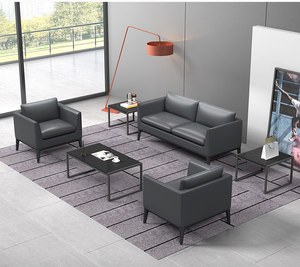 أريكة فاخرة واسعة بمساند ذراعين ووسائد ناعمة لمنطقة استقبال الفنادق والمكاتب، أريكة متعددة الأشخاص قابلة للتركيب، أثاث مكتبي - Product Image 3