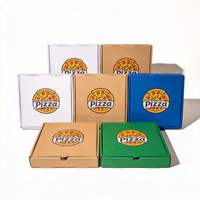 Boîte à pizza avec logo, emballage personnalisé, boîte à emporter, qualité alimentaire