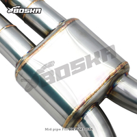 Système d'échappement en acier inoxydable BK pour BMW M2/M3/M4 G80/G82/G87/G8X 3.0T 2021-2024, tubes intermédiaires Z à longueur égale avec résonateur