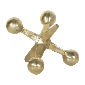 Scultura Decorativa Moderna in Metallo Dorato, Ornamento d'Arredo per Soggiorno o Bagno - Product Image 1