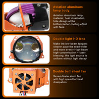 JHS Super Bright Bi LED Projecteur Lentille 3.0 170W LOGO Personnalisé Led Phare H4 3 Pouces Bi Led Phare Laser Lampe pour Voiture Universelle