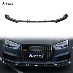 Diffusore in Fibra di Carbonio Secca Karbel Font Lip KB per Audi A4 B9 <span class=keywords><strong>Allroad</strong></span> (2017-<span class=keywords><strong>2019</strong></span>) - Product Image 1