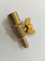 Robinet à boisseau sphérique en laiton DD1021, manuel, OEM, raccord mâle X flexible, poignée papillon, passage pleine largeur, 10 bars, garantie 5 ans