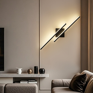 Đèn tường LED tiết kiệm năng lượng màu đen bán chạy, thích hợp cho phòng khách, phòng ngủ, hành lang, phòng ăn trong nhà - Product Image 2