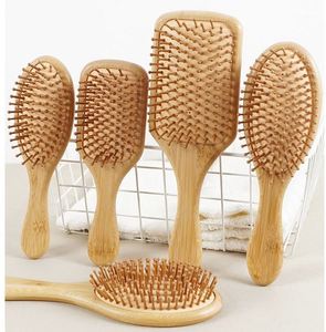 Cepillo de madera para masaje capilar, desenredante sin dolor con cojín de aire, cepillo de cerdas, regalos promocionales - Product Image 1