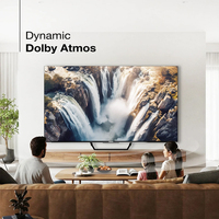 Televisor Inteligente 4K UHD Sin Marco con Android TV y WiFi para Juegos y Transmisión, de 50/55/65/75/85/100/110/120 Pulgadas