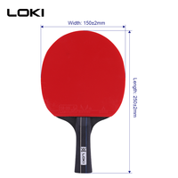 Ensemble de Tennis de Table LOKI à filet rétractable réglable avec 4 raquettes et 6 balles ABS