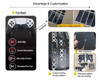 Autocollant de protection pour manette de bord PS5 Autocollant antidérapant pour poignée qui absorbe la sueur Autocollant antidérapant pour manette de jeu Poignées Autocollant pour peau