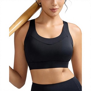 Soutien-gorge de sport Solid Trader à bretelles réglables, haute performance, rembourrage amovible, confortable pour la gym, l'entraînement et le fitness, coupe courte - Product Image 1