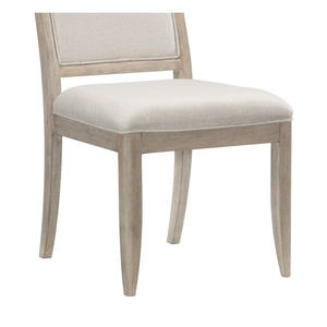 DB Modern Contemporary Side <b>Chairs</b> Set 2 Gray Finish Wooden Furniture <b>Upholstered</b> Seat Backrest Midcentury Design Style Solid - Product Image 2