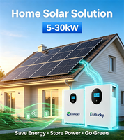 Système d'énergie solaire, panneaux solaires avec batterie et onduleur, batterie Lifepo4, générateur solaire 5KW 10KW 15KW 30KW 50KW