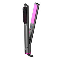 Lisseur de cheveux 2 en 1, fer à lisser professionnel, chauffe rapide 470F, outil de coiffage, brosse lissante