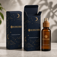 Boîte en papier pliable personnalisée pour flacon d'huile essentielle de parfum, boîte d'emballage cosmétique personnalisée avec logo, boîte d'emballage de parfum
