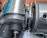 Tête de division universelle Tiger BS-2, tête d'indexation, table rotative, mandrin à 3 mors 200 mm/160 mm, rapport de réduction à vis sans fin 1:40