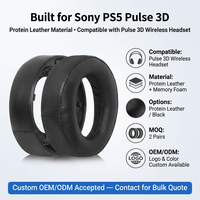 Coussinets d'oreille de remplacement pour PS5 Pulse 3D avec mousse à mémoire de forme à isolation phonique en cuir souple protéiné