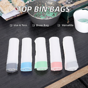 Bolsas de Basura Desechables de Plástico PE para Cocina, Personalizadas, con Cordón, Calidad Garantizada, con Refuerzo Lateral, para Uso Doméstico - Product Image 2