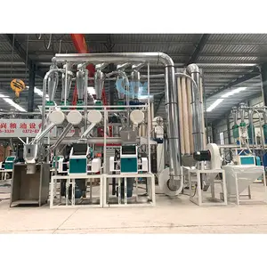 High efficiency 10t maize milling machine unit corn grits making machinery