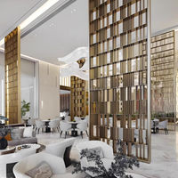 Paneles Divisores Metálicos Decorativos Personalizados GYK para Vestíbulos de Hotel, Ingeniería y Decoración