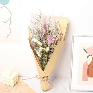 Bouquet de fleurs séchées : Myosotis, roses, marguerites, tournesols – Cadeaux pour petites amies, mariages, Saint-Valentin – Bouquet de fleurs - Product Image 2