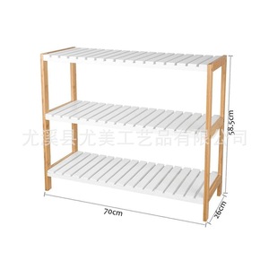 <b>Bamboo</b> shoe-changing <b>stool</b> for home use, dormitory shoe-wearing <b>stool</b>, shoe cabinet, storage rack, sofa <b>stool</b>, simple <b>bamboo</b> - Product Image 2