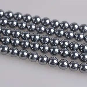 Perline rotonde semifinite in pietra di energia terairi naturale fai-da-te con perline braccialetto di perle sciolte teraometer
