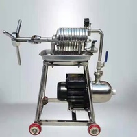Aangepaste Hot Sale kleine plaat- en framefilterpersmachine van roestvrij staal voor bier, wijn, parfum en kokosolie