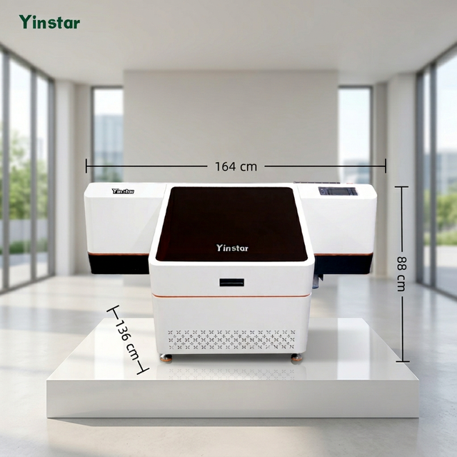 Yinstar 2026 3d UV Flatbed Machine I1600 Print Leather/Card/Paper Eufymake E1 Uv Printer Machine Plotter Uv Impresin Imprimante