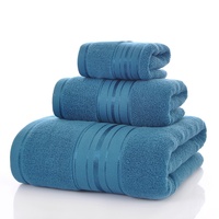 Luxury 3-Piece 100% Cotton Towel Set Bath Towel Hand Towel Washcloth Ultra Soft Highly Absorbent Thick Plush Bathroom Gift Set