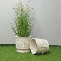 Formes de gouttelettes modernes Décoration d'hôtel Pots en fibre d'argile Jardinières, Pots de fleurs de luxe en fibre de verre à la mode