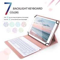 Étui universel pour tablette 10 pouces avec clavier de projection pour iOS/Android/Interface USB Type-C sans fil, design ultra fin