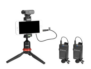 Micrófono Inalámbrico Dual de Solapa <span class=keywords><strong>BOYA</strong></span> BY-WM4 PRO-K2 de 2.4G para Smartphone, Cámara, Entrevistas, Grabación y Vlogging - Product Image 3