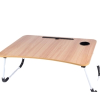 Table d'ordinateur portable pliable de style pour étudiants Petit bureau d'étude pour dortoir et maison Bureau de lit d'étudiant