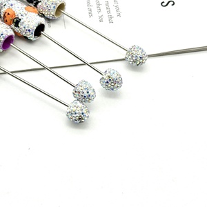 Creative Dark Heavy Industry Halloween Series Full Diamond Beaded Pen DIY Skull Pumpkin <span class=keywords><strong>Ghost</strong></span> Beaded Pen Pvc Focal Beads - Product Image 3