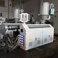 Máquina Extrusora Vertical de Doble Pared Corrugada de 200-800 mm, Alta Productividad, Engranaje PLC, Motor, Bomba de Tornillo, Rodamiento, PE/PP/HDPE