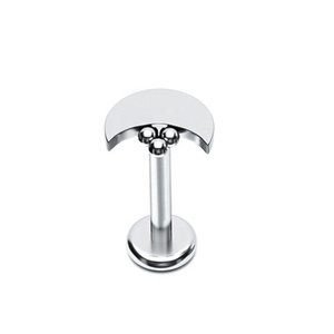 <span class=keywords><strong>Piercing</strong></span> Labret de Titanio G23 16G con Forma de Luna, Estrella, Cruz, Rayo y Corazón, Joyería Corporal - Product Image 4