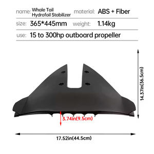 クジラテール水中翼船スタビライザーボート船外機モーターフィンマリンエンジンスラストプレートハイドロフォイルスタビライザー - Product Image 2