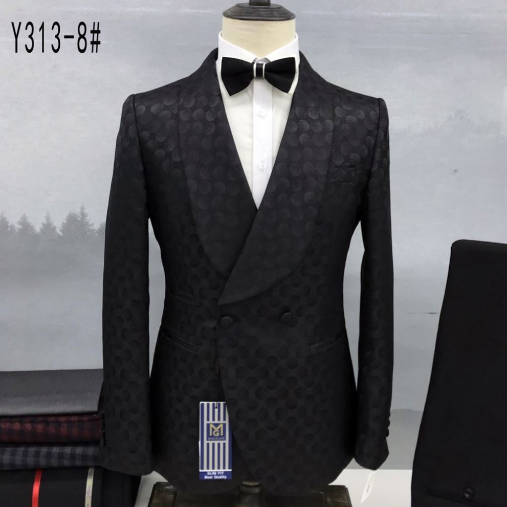 Costume 2 Pièces Homme Ulnomio - Slim Fit, Boutonnage Croisé, Châle - Pour Mariage, Soirée, Affaires