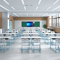 Nouvelle arrivée : Bureau et chaise réglables pour salle de classe, table et chaise pour étudiants et enfants, structure en métal