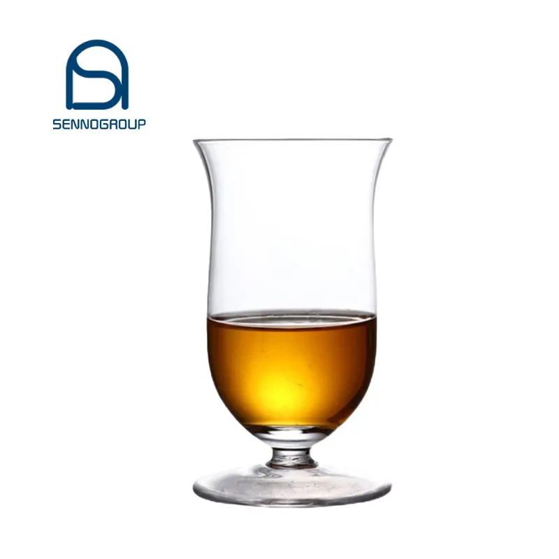 Vasos de cerveza transparente con forma de tulipanes, vaso de Whisky de cristal sin plomo, copas de vino con vástago corto, 180ml