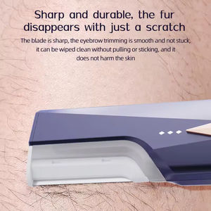 Rechargeable <strong>Hair</strong> <strong>Removal</strong> Facial Exfoliation Razor Stainless Steel Sonic Dermaplaning Tool for Women <strong>Face</strong> with Refill Blades - Product Image 4